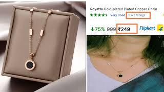 Best Simple Design Royatto Gold-plated Plated Copper Chain on Flipkart