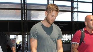 X17 EXCLUSIVE: Calvin Harris Goes Virtually Unnoticed Through LAX