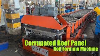 【Corrugated】Linbay-roof panel roll forming machine with electric pre-cutting