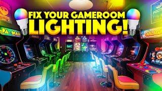 Easy Fix For Home Arcade Lighting! ILC RGB LED Light Bulbs!