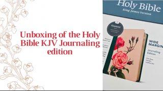 New Bible unboxing| Holy KJV journaling bible|  #biblejournal