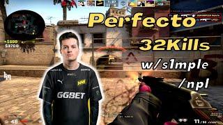 Perfecto 32Kills w/s1mple/npl (mirage) @ FACEIT ranked / 2023.01.13 / CSGO POV