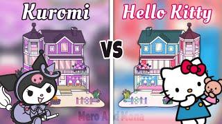 Toca life world | Hello Kitty  vs Kuromi  PART 2 [ cute toca boca house ideas ]