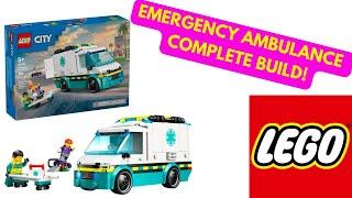 Building the LEGO Emergency Ambulance In Real Time. Let's Get The Skater to the Hospital! Set #60451