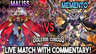 Maliss Vs Memento : Yu-Gi-Oh! Locals Feature Match | Live Duel