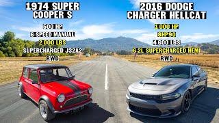 @TheHoonigans  “THIS VS THAT” 1,000WHP HELLCAT VS 500HP MINI COOPER!!!