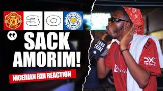 MANCHESTER UNITED 3-0 LEICESTER  (Kurotams - NIGERIAN FANS REACTION) -Premier League HIGHLIGHT 24-25