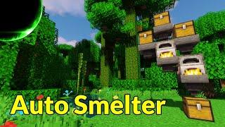 Simplest Auto Smelter Design (and Charcoal-Powered Design) | Minecraft Redstone Engineering Tutorial
