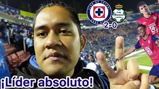 ¡Pita pita maquinita! Cruz Azul vs Santos/ apertura 2024 color estadio azul afición de cruz Azul