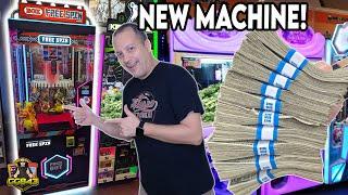 Huge Claw Machine CASH COLLECTION!  Plus, We Add a HOT New Game to Our Store!