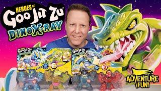 Heroes of Goo Jit Zu Dino X-Ray Thrash vs Verapz & Tritops vs Shredz Packs Adventure Fun Toy review!