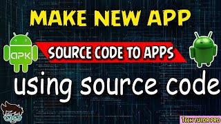 How to make new app using source code||source code to app||android studio||source code