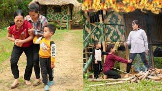 The biological mother was drunk and tried to burn down the mother-in-law's house