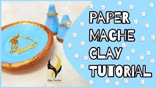 How to Make Clay from Paper|DIY-Paper Mache Clay|Safus Creation|كيف تصنع الطين في المنزل من الورق