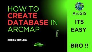 How to create new database in ArcMap || GeoOverflow