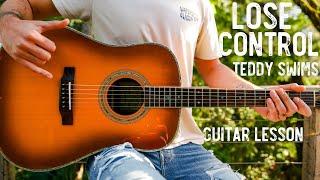 Lose Control Teddy Swims Guitar Tutorial // Lose Control Guitar Lesson #1042