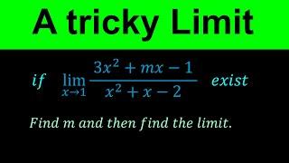 A tricky limit question - Find the limit, if the limit exist -Calculus