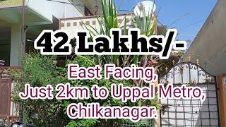 Below 40 Lakhs Houses in Hyderabad l Near Metro Station l 75 Sqyds l East Facing l 3 Rooms l Uppal