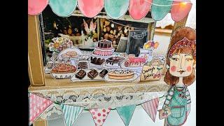 Pop up Market stall within my grimoire!! #artmagic #poppet #paperdollworld #artwitch #grimoire