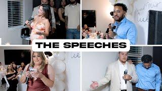 THE SPEECHES AT OUR WEDDING!