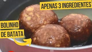 BOLINHO DE BATATA com SOMENTE 3 INGREDIENTES! | Como fazer | Receita de