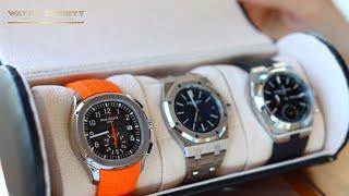 Three On Three: Audemars Piguet ROYAL OAK 15202, Patek Philippe AQUANAUT 5968A & Vacheron DUAL TIME