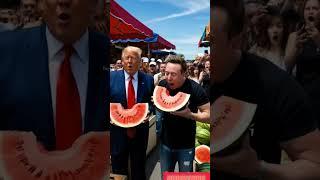 Leaders Trump and Elon Musk are buying watermelon #ai #technology #putin #trump #shorts