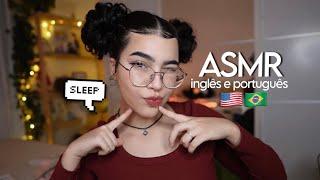 ASMR EM INGLÊS E PORTUGUÊS | trigger words and phrases with mouth sounds [4K]