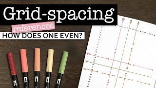 Bullet journal grid spacing guides  What is a grid spacing cheat sheet and how to use it