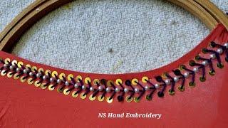 Normal needle work on Stitched Blouse | Hand Embroidery | Maggam Works