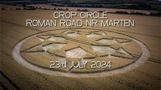 Crop Circle | Roman Road Nr Marten Wiltshire | Reported 23/07/24