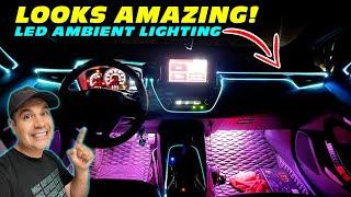 HOW TO INSTALL Car Ambient Lighting LED RGB Corolla