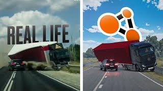 Аварии на реальных событиях в BeamNG.Drive #55