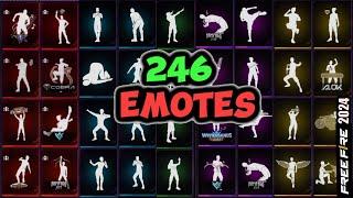 Todos los EMOTES de FreeFire || EMOTES de Garena FreeFire que existen 2017-2024