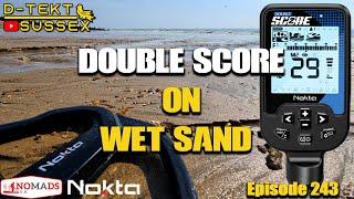 Nokta Double Score on the Wet Sand | 8000 Subscribers Messages | Noise Cancellation | Episode 243