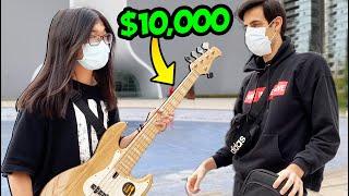 Giving $10,000 Worth Of Bass Guitars To Strangers  (Giveaway)