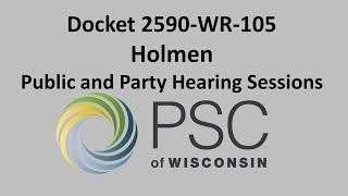 Docket 2590-WR-105 Public and Party Hearing Session