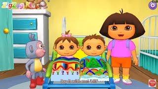 Dora Aventureira | Family! Dad, Mom, and Twin Brother & Sister! | Exploradora | ZigZag