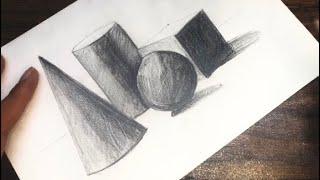 How to draw a still life drawing easy step by step tutorial by pencil with shading techniques