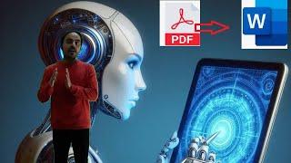 AI to convert PDF file to Word to copy text. بالذكاء الأصطناعى  لتحويل ملف بى دى أف إلى ورد