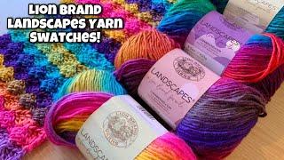 YARN SWATCH TIME - Lion Brand Landscape Yarn - Wash & Dry Tested  #LionBrand