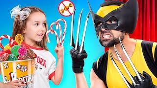 Hoe Je Snacks mee kunt Smokkelen naar de Bioscoop! Deadpool vs Wolverine!