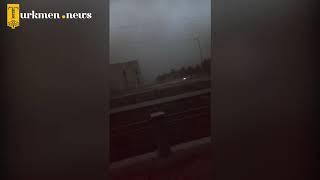 Ураган в Туркменабаде апрель 2020