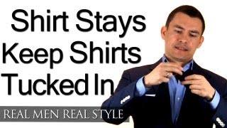 Men's Shirt Stays - Secret Weapon To Keep Your Dress Shirt Tucked In - SharpandDapper.com