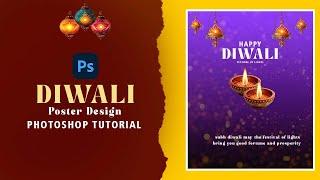 Diwali Poster Design In Photoshop For Social Media | Creative Diwali Poster Design | Happy Diwali