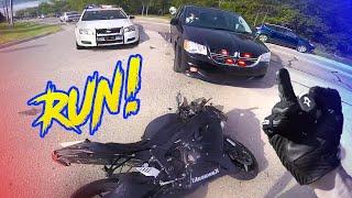 Police Chase Motorcycles - Angry People VS Dirt Bikers | Best Compilation 2024