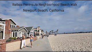 Balboa Peninsula Neighborhood Beach Walk in Newport Beach, California | American Cities