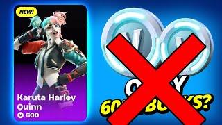 *NEW* CHEAP Karuta Harley Quinn Skin was cancelled in Fortnite Item Shop Showcase