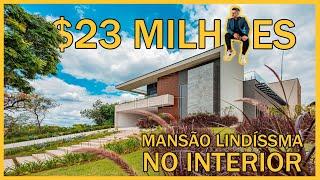 MANSÃO DE R$23.000.000,00 EM ITU  SP -  CASA MOBILIADA E DECORADA COM QUADRA DE BEACH TENNIS