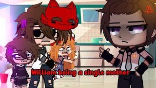 William being a chaotic single mother [Afton family/ FNAF] gacha club [meme/ skit]